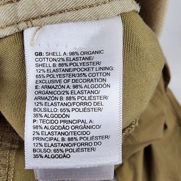 The North Face Pants Men L Tan Chino Hiking Drawstring Elastic Waist Outdoors - Picture 10 of 11